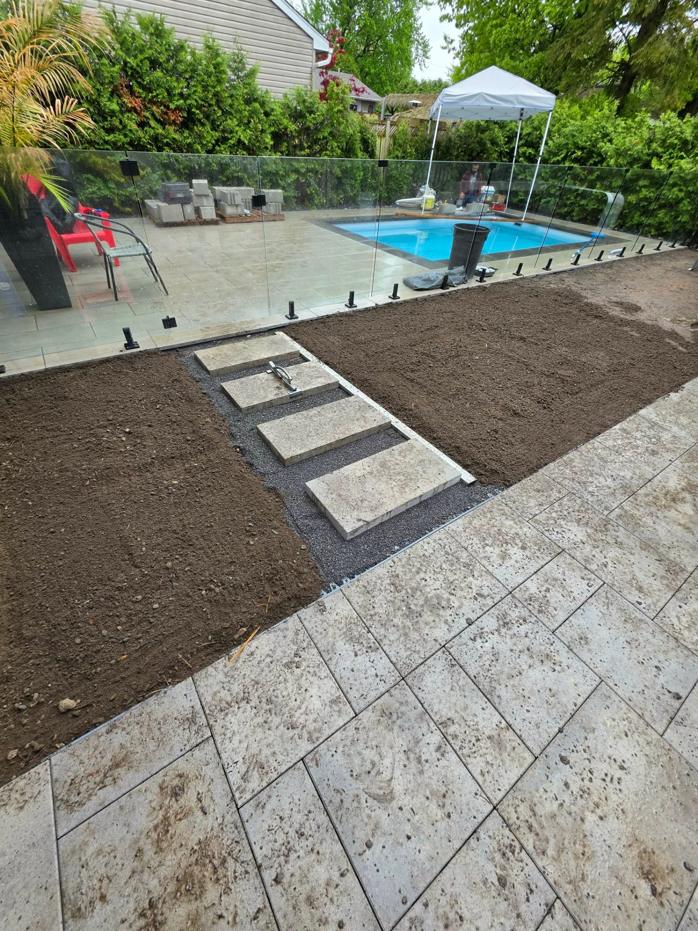 Réalisation nivellement de terrain Excavation P2P sur la Rive-Sud 3